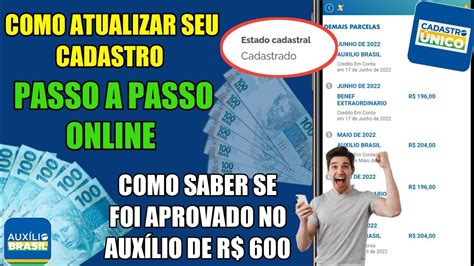 Como saber se foi aprovado no auxílio Brasil de 600 reais Como