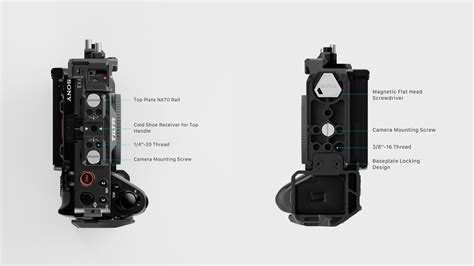 Tilta Camera Cage For Sony Fx3 Fx30 V2 Black Basic Light Weight