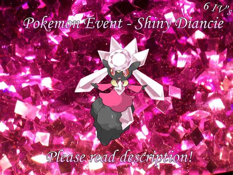 Shiny Diancie 6IV Pokemon X/Y OR/AS S/M Us/um Sword/shield - Etsy