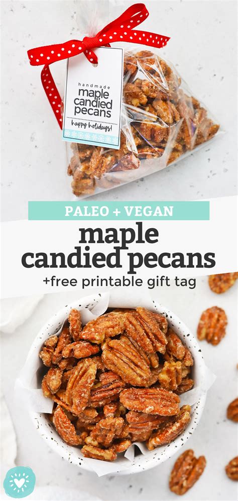 Maple Candied Pecans Paleo Vegan • One Lovely Life