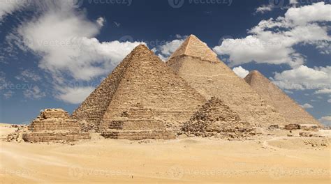 Giza Pyramid Complex in Cairo, Egypt 8639336 Stock Photo at Vecteezy