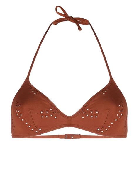 Buy CHLOÉ X ERES Triangle Bikini Top Red At 33 Off Editorialist