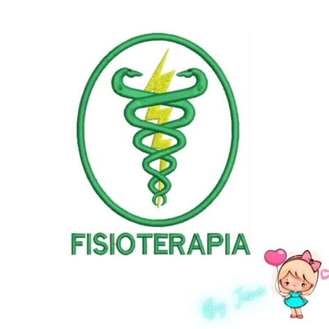 Matriz De Bordado Logo Fisioterapia Aplique SHOP BAZAR E CIA