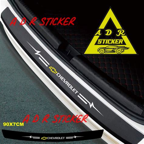 Jual STICKER SILLPLATE CARBON 3D MOBIL CHEVROLET STICKER SILL PLATE