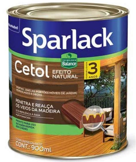 Verniz Cetol Efeito Natural Base Gua Ml Acetinado Sparlack