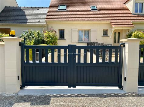Modern Exterior Ral 7016 Powder Coated Aluminum Gate - Buy Modern