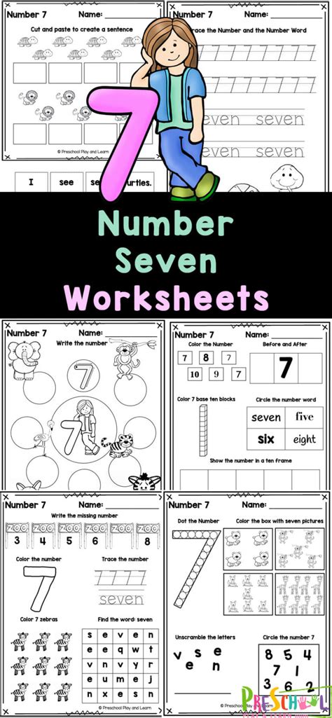 Free Printable Number 7 Worksheets For Preschool