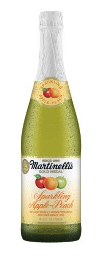 Martinelli's Gold Medal Sparkling Apple Peach Juice, 25.4 fl oz - Kroger