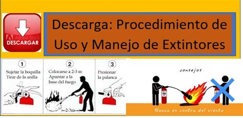 Procedimiento De Uso De Extintores Material Educativo