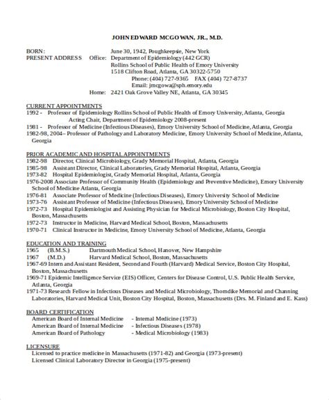 Microbiologist Resume Template 7 Word Pdf Document Downloads Free