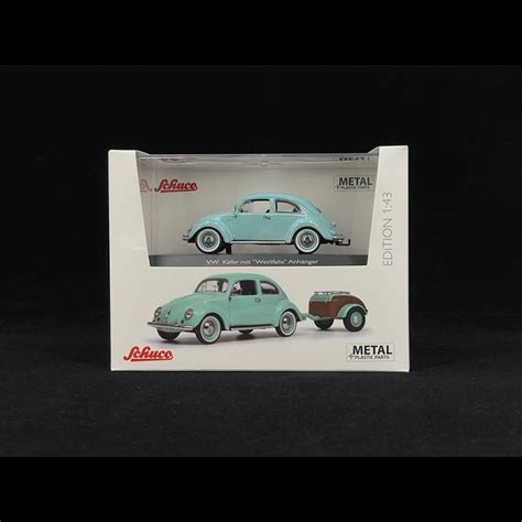 Volkswagen Coccinelle Ovale Remorque Turquoise Schuco