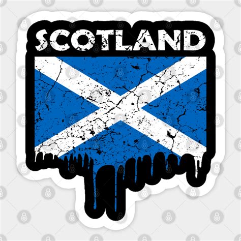 Scottish Flag - Scottish Flag - Sticker | TeePublic