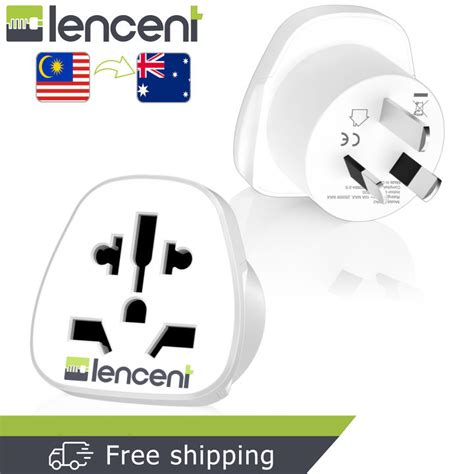 Lencent 2 X Malaysia To Australia China Plug Adapter Grounded Australian Travel Adapter For