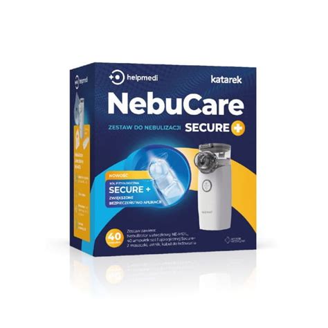 Helpmedi NebuCare Secure zestaw do nebulizacji sól fizjologiczna