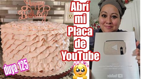 Pastel Con Olanes En Chantilly Duya Abriendo Mi Placa De Youtube