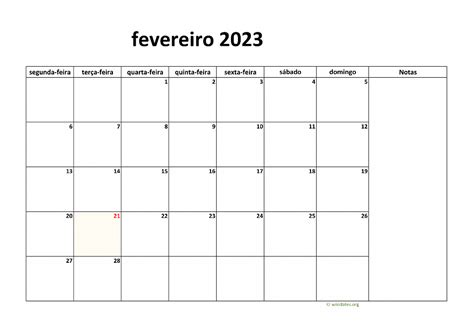 Calend Rio Fevereiro Para Imprimir Modelo Docalendario Imagesee