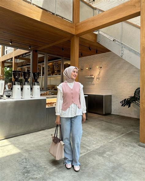 Inspirasi Ootd Dengan Setelan Vest Ala Influencer Hijab