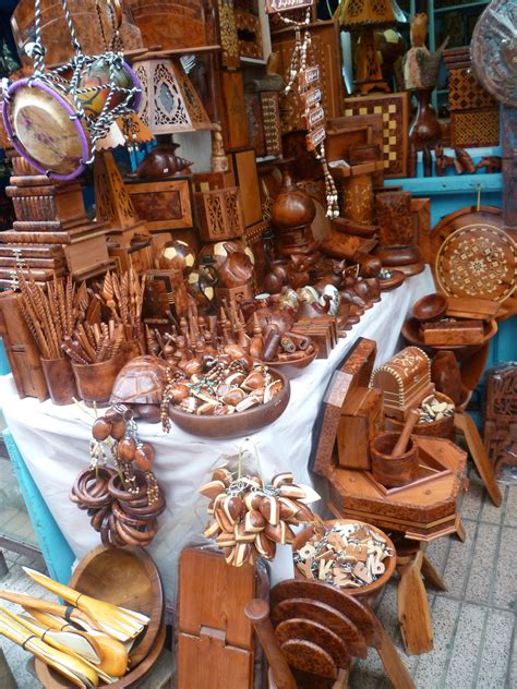 Wooden Crafts At The Essaouira Market Morocco Photo By S Gardinier