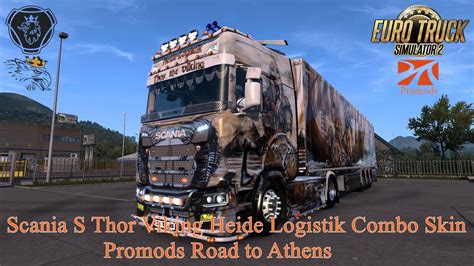 Ets Scania S Thor Viking Heide Logistik Combo Skin Promods