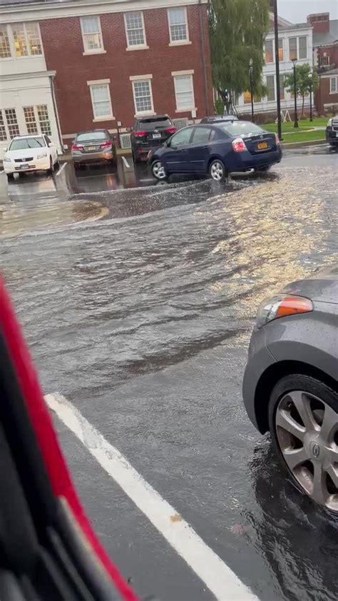 Heavy Rain Causes Flash Flooding In Southern Connecticut