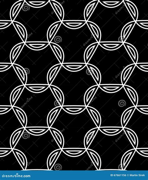 Vector Modern Seamless Geometry Pattern Grid Black And White Abstract