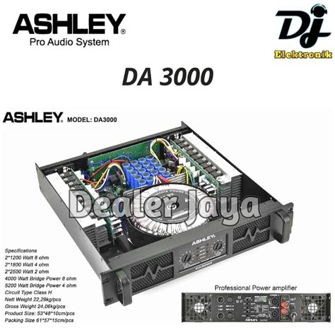 Jual Power Amplifier Ashley Da Da Channel Shopee Indonesia