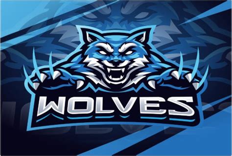 Wild Wolf Esport Mascot Logo Gr Fico Por Visink Art Creative Fabrica