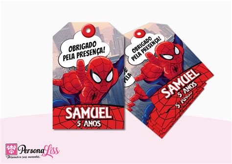 Tag Agradecimento Homem Aranha Elo Produtos Especiais