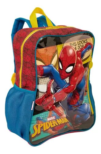 Mochila Escolar De Spider Man Para A Os Grande Dise O De Tela