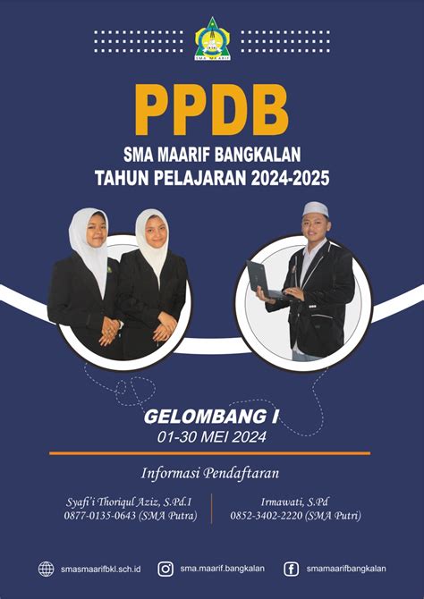 PPDB SMAS MAARIF TAHUN 2024 SMA MA ARIF BANGKALAN