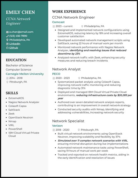 5 Ccna Network Engineer Resume Examples And Templates