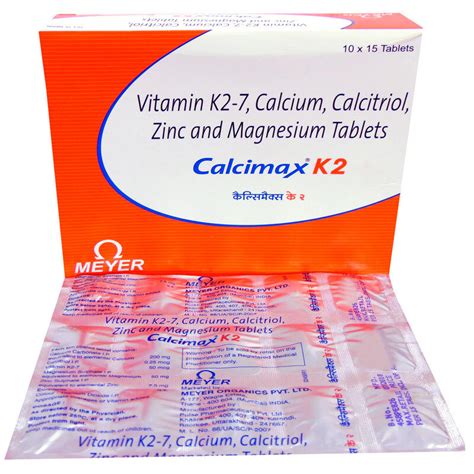 Buy Calcimax K2 Tablet 15 KauveryMeds