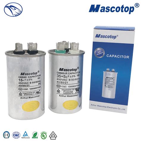 Mascotop Run Cbb Capacitor With Good Quality Run Capacitor And