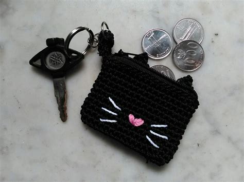 Crochet Coin Purse Crochet Keychain Cute Keychain Crochet Bag