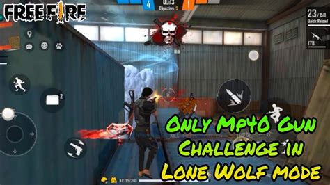 Only Mp40 Challenge In Lone Wolf Mode Free Fire Ksgaming YouTube