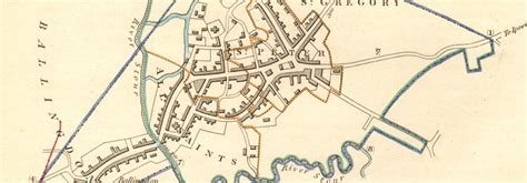 Sudbury Boroughtown Plan Boundary Commission Suffolk Dawson 1837 Old