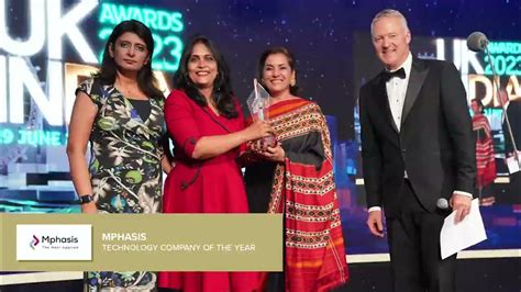 Mphasis Wins Technology Company Of The Year At Uk India Awards 2023