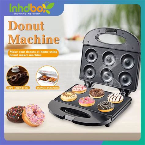 Inhdbox 6 Holeelectric Mini Donut Maker Machine For Kid Friendly