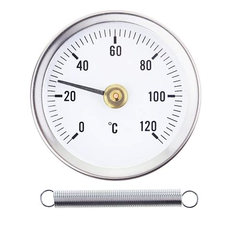 Clip On Hot Water Pipe Thermometer C MM Radiator Thermometer Balancing Temperature Gauge