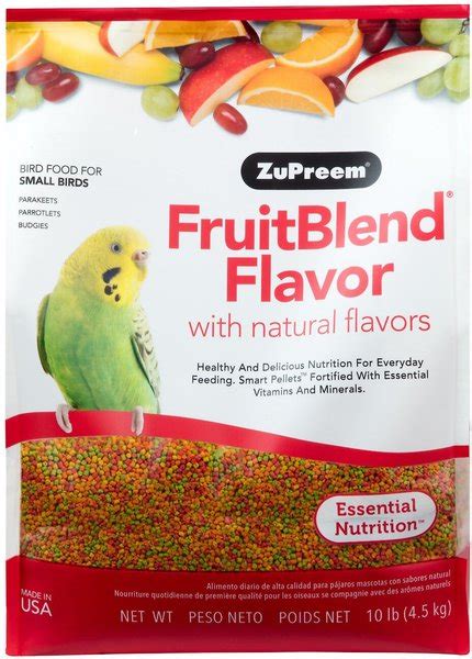 Zupreem Fruitblend Flavor With Natural Fruit Flavors Daily Small Bird