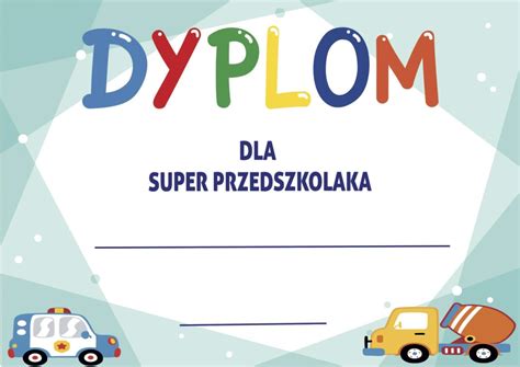 Dyplomy na Dzień Przedszkolaka do druku