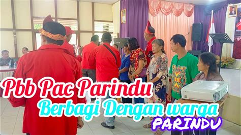 Pbb Pac Parindu Ii Berbagi Tali Kasih Dengan Warga Setempat Tuhan