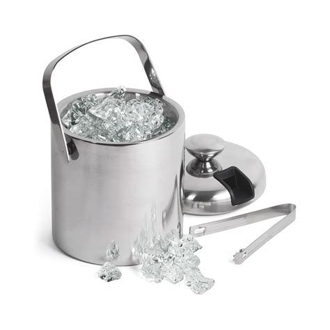 Insulated Stainless Steel Double Wall Ice Bucket Ice Bucket With Lid