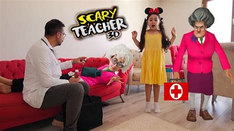 Scary Teacher Hastalandı Esma Doktor Çağırdı Doktoru Kovaladı YouTube