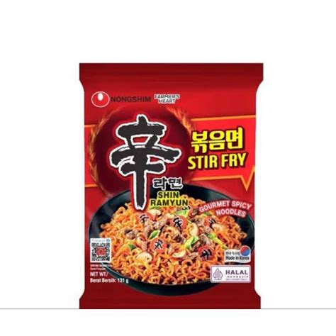 Jual Nongshim Shin Ramyun Stir Fry Gourmet Spicy Noodle 131g Shopee