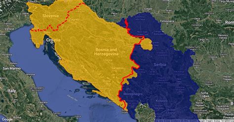 Croatia-Serbia Border Alternate Scenario : Scribble Maps