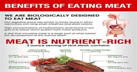 Health Benefits of Eating Meat Infographic