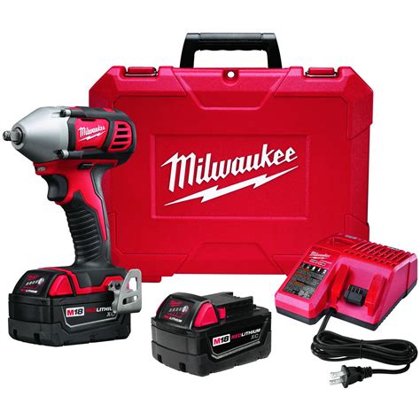 FREE SHIPPING Milwaukee M18 Cordless Compact Impact Wrench Kit With