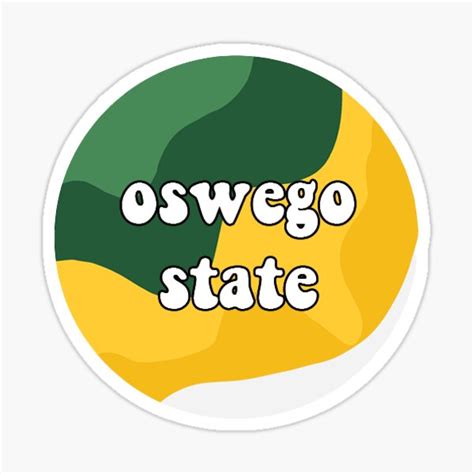 Oswego State Sticker Sticker For Sale By Gabcandela Redbubble