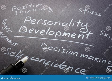 Personality Development And Other Signs Stock Image Image Of Growth